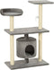 vidaXL - Kattenkrabpaal - met - sisal - krabpalen - 95 - cm - grijs