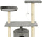 vidaXL - Kattenkrabpaal - met - sisal - krabpalen - 95 - cm - grijs