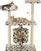 vidaXL - Kattenkrabpaal - met - sisal - krabpalen - 95 - cm - pootafdrukken - beige