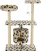 vidaXL - Kattenkrabpaal - met - sisal - krabpalen - 95 - cm - pootafdrukken - beige