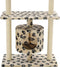 vidaXL - Kattenkrabpaal - met - sisal - krabpalen - 95 - cm - pootafdrukken - beige