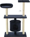 vidaXL - Kattenkrabpaal - met - sisal - krabpalen - 95 - cm - donkerblauw