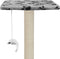 vidaXL - Kattenkrabpaal - met - sisal - krabpalen - 95 - cm - pootafdrukken - grijs