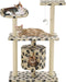 vidaXL - Kattenkrabpaal - met - sisal - krabpalen - 95 - cm - donkerblauw
