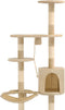 vidaXL - Kattenkrabpaal - met - sisal - krabpalen - wandmontage - 194 - cm - beige
