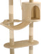 vidaXL - Kattenkrabpaal - met - sisal - krabpalen - wandmontage - 194 - cm - beige
