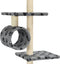 vidaXL - Kattenkrabpaal - met - sisalpalen - 260 - cm - pootafdrukken - grijs