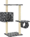 vidaXL - Kattenkrabpaal - met - sisalpalen - 260 - cm - pootafdrukken - grijs