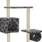 vidaXL - Kattenkrabpaal - met - sisalpalen - 260 - cm - pootafdrukken - grijs