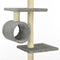 vidaXL - Kattenkrabpaal - met - sisalpalen - 260 - cm - pootafdrukken - grijs
