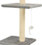 vidaXL - Kattenkrabpaal - met - sisalpalen - 260 - cm - pootafdrukken - grijs