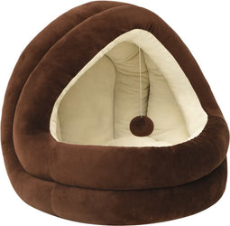 vidaXL - Kattenmand - 40x40x35 - cm - bruin - en - crèmekleurig