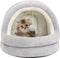 vidaXL - Kattenmand - 40x40x35 - cm - grijs - en - crèmekleurig