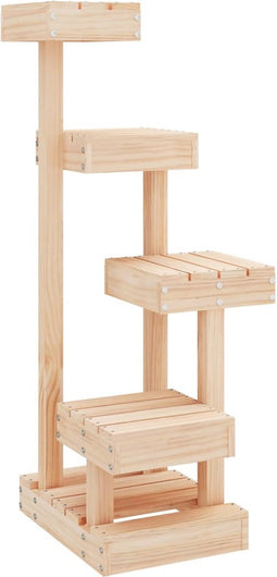 vidaXL - Kattenmeubel - 45,5x49x103 - cm - massief - grenenhout