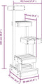 vidaXL - Kattenmeubel - 45,5x49x103 - cm - massief - grenenhout