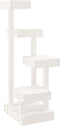 vidaXL - Kattenmeubel - 45,5x49x103 - cm - massief - grenenhout - wit