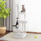 vidaXL - Kattenmeubel - 45,5x49x103 - cm - massief - grenenhout - wit