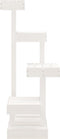 vidaXL - Kattenmeubel - 45,5x49x103 - cm - massief - grenenhout - wit