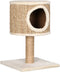 vidaXL - Kattenmeubel - met - huis - en - krabpaal - 52 - cm - zeegras