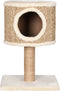 vidaXL - Kattenmeubel - met - huis - en - krabpaal - 52 - cm - zeegras