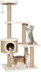 vidaXL - Kattenmeubel - met - krabpalen - 123 - cm - zeegras