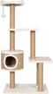 vidaXL - Kattenmeubel - met - krabpalen - 123 - cm - zeegras