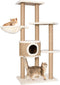 vidaXL - Kattenmeubel - met - krabpalen - 126 - cm - zeegras