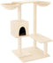 vidaXL - Kattenmeubel - met - krabpalen - 82 - cm - crèmekleurig