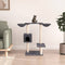 vidaXL - Kattenmeubel - met - krabpalen - 82 - cm - donkergrijs