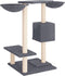 vidaXL - Kattenmeubel - met - krabpalen - 82 - cm - donkergrijs
