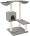 vidaXL - Kattenmeubel - met - krabpalen - 82 - cm - lichtgrijs