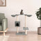 vidaXL - Kattenmeubel - met - krabpalen - 82 - cm - lichtgrijs