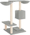 vidaXL - Kattenmeubel - met - krabpalen - 82 - cm - lichtgrijs