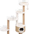 vidaXL - Kattenmeubel - met - luxe - kussen - en - krabpalen - 148 - cm - zeegras
