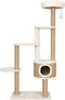 vidaXL - Kattenmeubel - met - luxe - kussen - en - krabpalen - 148 - cm - zeegras