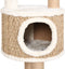 vidaXL - Kattenmeubel - met - luxe - kussen - en - krabpalen - 148 - cm - zeegras