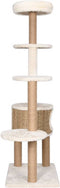 vidaXL - Kattenmeubel - met - luxe - kussen - en - krabpalen - 148 - cm - zeegras