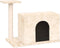 vidaXL - Kattenmeubel - met - sisal - krabpaal - 51 - cm - crèmekleurig