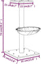 vidaXL - Kattenmeubel - met - sisal - krabpaal - 74 - cm - donkergrijs