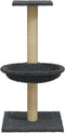 vidaXL - Kattenmeubel - met - sisal - krabpaal - 74 - cm - donkergrijs