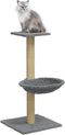 vidaXL - Kattenmeubel - met - sisal - krabpaal - 74 - cm - lichtgrijs