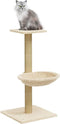 vidaXL - Kattenmeubel - met - sisal - krabpaal - 74 - cm - crèmekleurig