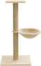 vidaXL - Kattenmeubel - met - sisal - krabpaal - 74 - cm - crèmekleurig