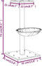 vidaXL - Kattenmeubel - met - sisal - krabpaal - 74 - cm - crèmekleurig