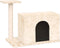 vidaXL - Kattenmeubel - met - sisal - krabpale - 51 - cm - donkergrijs