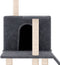 vidaXL - Kattenmeubel - met - sisal - krabpalen - 109 - cm - donkergrijs