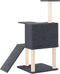 vidaXL - Kattenmeubel - met - sisal - krabpalen - 109 - cm - donkergrijs