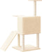 vidaXL - Kattenmeubel - met - sisal - krabpalen - 109 - cm - crèmekleurig