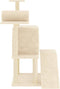 vidaXL - Kattenmeubel - met - sisal - krabpalen - 110,5 - cm - crèmekleurig