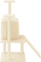 vidaXL - Kattenmeubel - met - sisal - krabpalen - 110 - cm - crèmekleurig